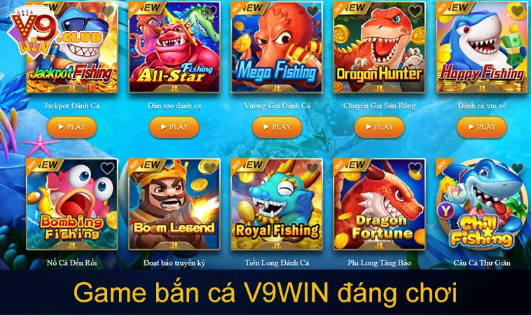 Game bắn cá V9WIN đáng chơi
